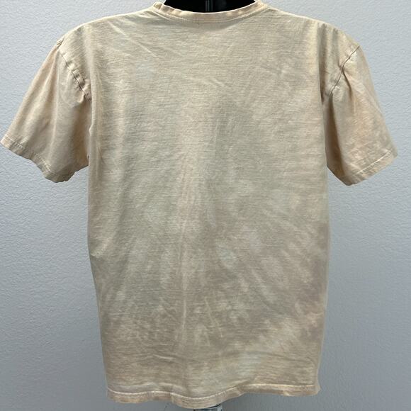 The Beatles Amazonia Ecuador T Shirt Beetles Bugs Tie Dye Beige Tee Mens L Large - Picture 3 of 6
